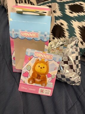 Winnie! Plush Keychain by MINISO - Brown/Cream Lion Costume